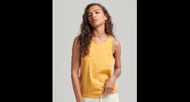 Superdry Vintage Logo Mouwloos T-shirt Geel 2XS Vrouw