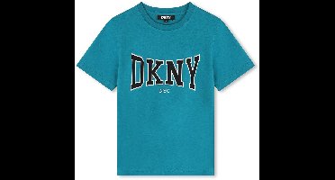 Dkny D60189 T-shirt Met Korte Mouwen Blauw 6 Years Jongens