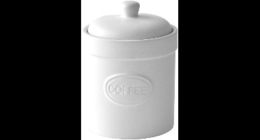 Bia collectie wit stenen matte voorraadpot voor Koffie 12 x 16 cm Storage jar in Matte White for Coffee