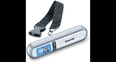 Beurer LS 06 Bagageweger – Kofferweegschaal tot 40 kg – Met Hold-functie, Verlicht LCD-scherm, Meetlint 1 m & Bevestigingsriem – Compact & Lichtgewicht – Incl. batterij – 5 Jaar garantie