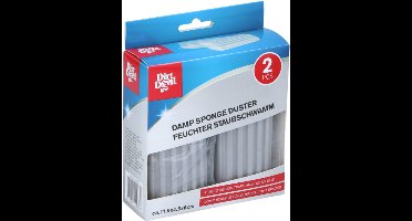 DIRT DEVIL Dampspons Duster - 2 stuks – 11,5 x 4,5 x 6 cm – Reinigingsspons voor Stof en Vuil