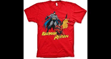 DC Comics Batman Heren Tshirt -S- Batman & Robin Rood