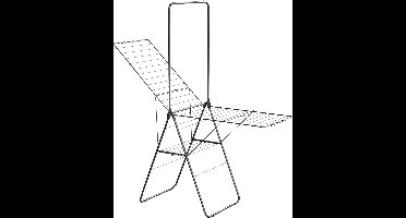 STAUS&BACH Droogrek met stang 25.99m - Inklapbaar Wasrek - Staal - Mat zwart - Aeriq Flex