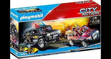 1x Playmobil City Action Opvolging van de bankrovers