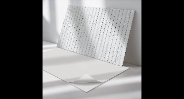 Wallfluent Vinyl Wandpaneel - Verticaal houten bord Wandpaneel PVC - 120 cm x 60 cm - Wit Vinyl Wandpaneel - Set van 1 - Rechthoekig Wandbekleding Vinyl - Texturen Wandpaneel - Zelfklevend Wandpaneel - Wandpaneel Keuken en Badkamer