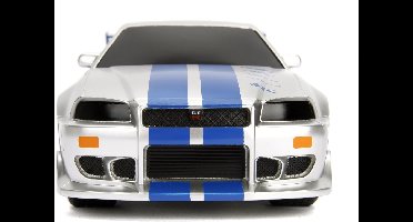 Jada Toys - RC Fast & Furious Nissan Skyline GTR 1:16 - Op afstand bestuurbare auto - miniatuurvoertuig - radiografische auto
