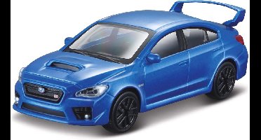 Bburago Subaru WRX STI 2017 blauw schaalmodel 1:43