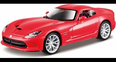 Bburago DODGE VIPER GTS SRT 2013 rood schaalmodel 1:32