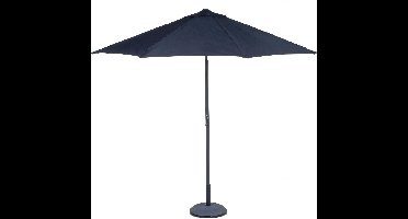 Lifetime Garden Parasol - Zonnescherm voor Balkon en Terras - ⌀300 x 300 cm - Rechthoekige Strandparasol - Parasol zonder Standaard - Zwart