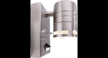 Zoomoi Zilly II | buitenverlichting met bewegingssensor en dag nacht sensor | buitenlamp wandlamp | RVS