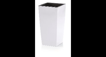 Bloempot Hoog Vierkant Urbi Square 27x27x50cm WIT Prosperplast