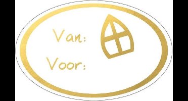 Haza Original Etiketten Goud ''van: Sint, Voor: '' 1000 Stuks