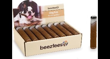 Latex hondenspeeltje sigaar bruin 15cm