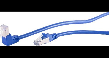 S/FTP CAT6 Gigabit netwerkkabel haaks/recht / blauw - 15 meter