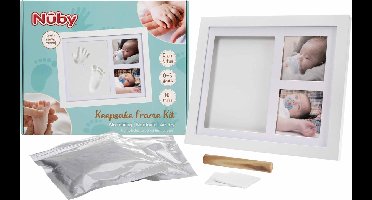 Nûby - Fotolijst baby met kleiafdruk - 1 kleiafdruk & 2 foto's