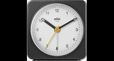 Braun BC03BW - Wekker - Analoog - Zwart - Wit