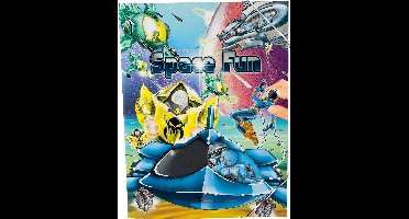 Non-branded Kleur-/stickerboek Create Your Space Fun