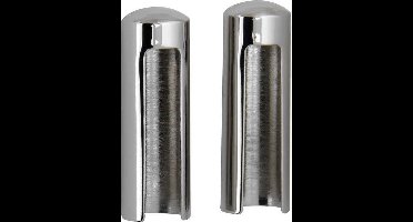 Paumellekap stomp 14mm glans nikkel