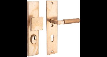 Veiligheidsgarnituur - Messing getrommeld - Mi Satori - Mi Satori krukgarn skg bauhaus messing antiek - K72 rechtswijzend