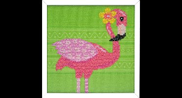 Vervaco - Diamond painting kit - Flamingo - PN-0186097 - - Borduurpakket volwassenen - Borduurpakket kind