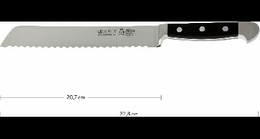 Güde Alpha bBroodmes 21 cm Zwart 1430/21