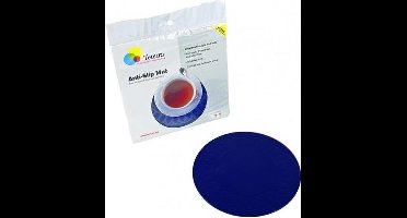 Anti-slip matten rond - 14 cm blauw - Able2