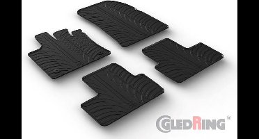 Gledring Rubbermatten passend voor Renault Captur II 1/2020- (T profiel 4-delig + montageclips)