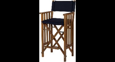 Stuurstoel II Hoog Teak Premium met Navy kussenset