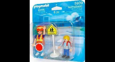 Playmobil DuoPack Crossing guard and child - 5939