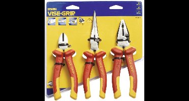 Irwin 3-delige set (6”/150 mm diagonale snijtang, 8”/200 mm punttang, 7”/175 mm combinatietang) - 10505519