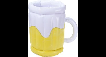 Free And Easy Bekerhouder Bierglas Geel/wit 30 Cm