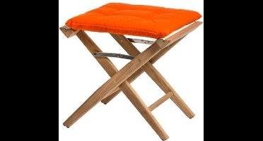 Regisseurskruk DeLuxe met Oranje Kussenset