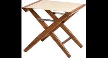 ARC Marine teakhouten Regisseurskruk beige Canvas (geolied)