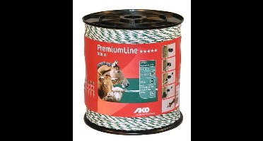 AKO PremiumLine schrikdraad wit/groen 6RVS/3koper, 1000m