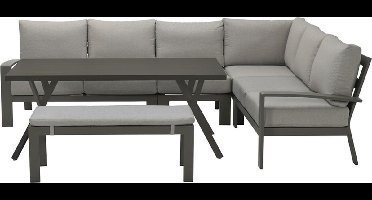 Garden Impressions Rondo loungeset - aluminium - barista