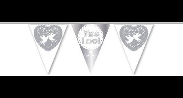 Haza Original Letterslinger Zilver ''yes I Do'' 6 Cm