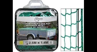 Aanhangernet met Elastisch Koord – 140 x 250 cm - Zware Kwaliteit - Aanhangwagen