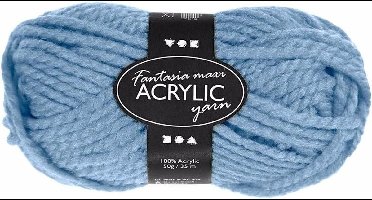 Licht blauw maxi acryl garen 35 meter