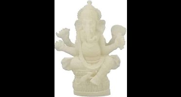 Sneeuwkwarts Beeldje Ganesha (13 cm)