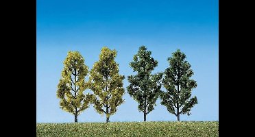 Faller - 2 Berken + 2 Populieren - modelbouwsets, hobbybouwspeelgoed voor kinderen, modelverf en accessoires