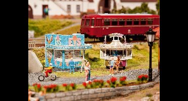 Faller - 2 Mobiele stalletjes - modelbouwsets, hobbybouwspeelgoed voor kinderen, modelverf en accessoires