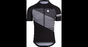 AGU Striped Fietsshirt Essential Heren - Zwart - XL