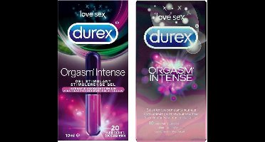 Durex Orgasm'Intense 10 condooms + Durex Intense Orgasmic Gel 10ML