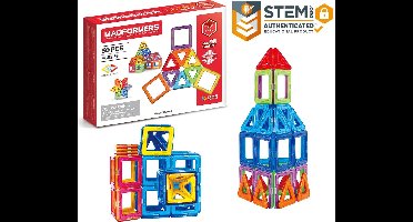Magformers Basic Set- bouwset 50 stuks- magnetisch speelgoed- speelgoed 3,4,5,6,7 jaar jongens en meisjes– Montessori speelgoed- educatief speelgoed- constructie speelgoed
