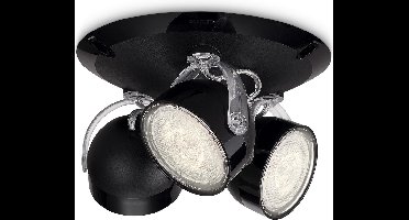 Philips myLiving Dyna - Plafondspot - 3 spots - LED - Zwart