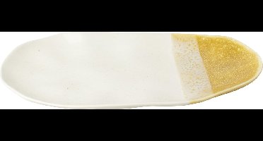 Gusta porseleinen serveerbord oker 29 x 16 x 2,7 cm