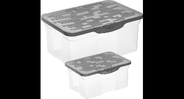 Rotho opbergbox RANGER antraciet 13 l (39 x 27 x 18 cm)