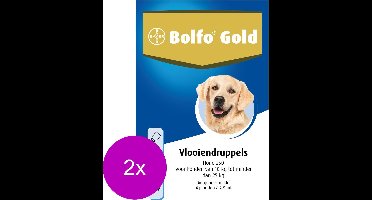 Bolfo Gold Hond 250 - Anti vlooienmiddel - 2 x 4 stuks 10 - 25 Kg