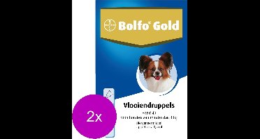 Bolfo Gold Hond 40 - Anti vlooienmiddel - 2 x 2 stuks 0 - 4 Kg