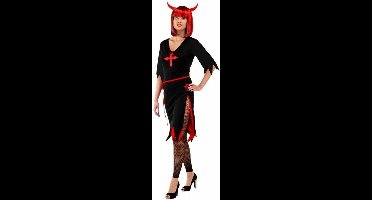 Zwarte Vampier jurk Halloween Dames M/L